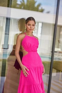 Sundae Muse New Arrivals Matia Dress / Fuchsia