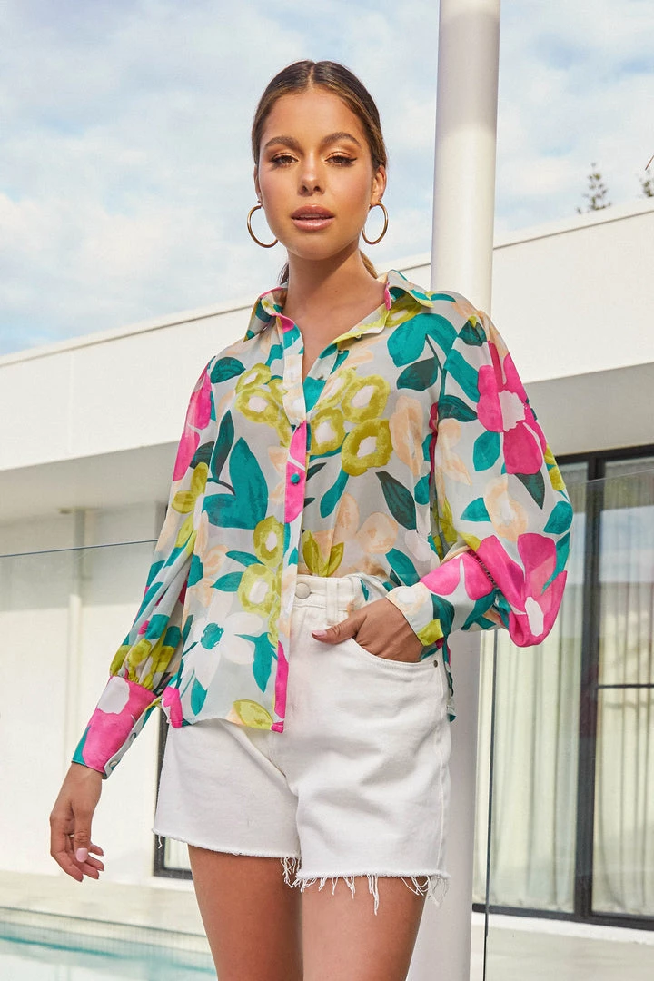 Sundae Muse Chi Chi Blouse / Tropical New Arrivals 11 Sundae Muse Chi Chi Blouse / Tropical New Arrivals
