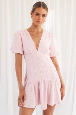 Sundae Muse New Arrivals Roma Dress / Pink