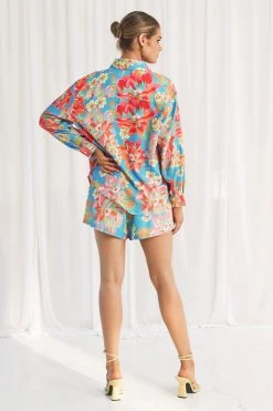 Sundae Muse Edenn Shirt / Blue Floral New Arrivals