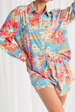 Sundae Muse Edenn Shirt / Blue Floral New Arrivals