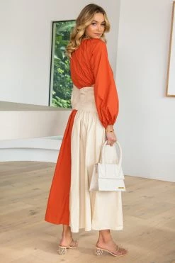 Sundae Muse New Arrivals April Dress / Rust