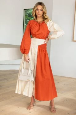 Sundae Muse New Arrivals April Dress / Rust