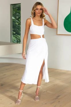 Sundae Muse New Arrivals Izabel Dress / White