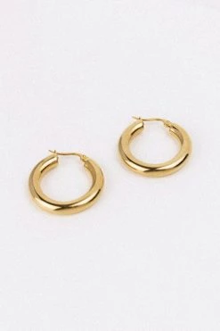 Sundae Muse Sapphire Hoops / Gold New Arrivals