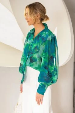 Sundae Muse Calista Blouse / Green New Arrivals