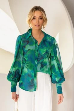 Sundae Muse Calista Blouse / Green New Arrivals