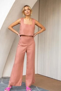 Sundae Muse New Arrivals Linden Top / Cinnamon