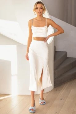 Sundae Muse New Arrivals Ditta Skirt / Oyster