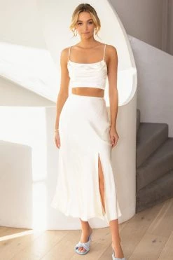 Sundae Muse New Arrivals Ditta Skirt / Oyster 10 Sundae Muse New Arrivals Ditta Skirt / Oyster